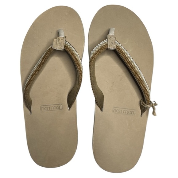 Hari Mari Scouts Leather Flip Flops Sandals 9 NWT - Picture 4 of 7